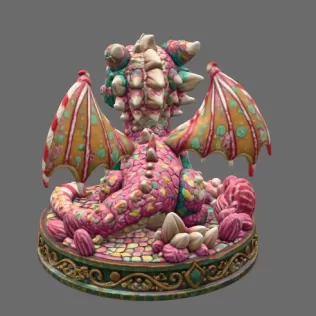 Candy Kingdom Baby Dragon STL File for 3D Print - Model thumbnail 5