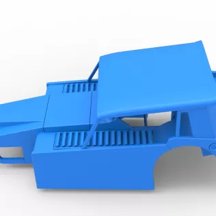 Shell of Vintage Dirt Modified stock car Version 6 Scale 1:25 - Model thumbnail 7