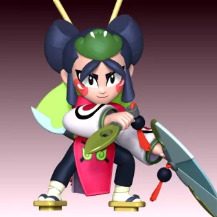 Kaze - Brawl Stars - Model thumbnail 6