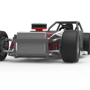 Vintage Asphalt Outlaw Super late model Base Scale 1:25 - Model thumbnail 6