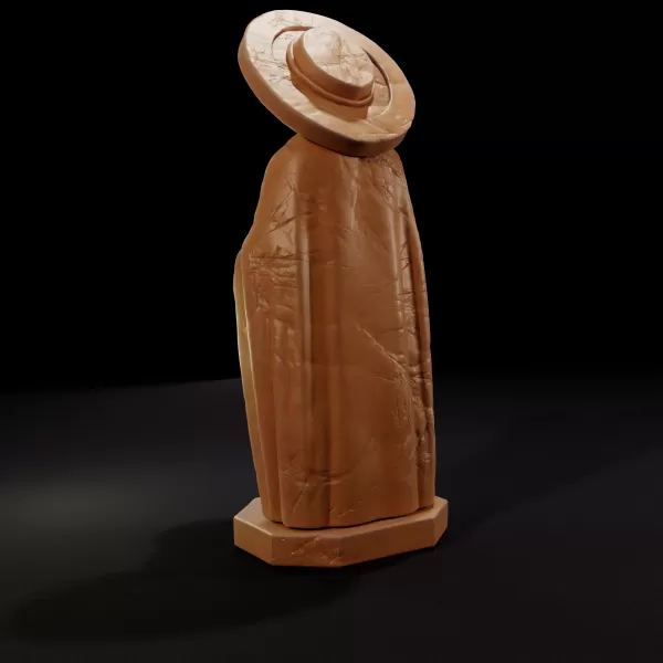 Saint Lucy Statue 3D Print Mold - Model preview 4