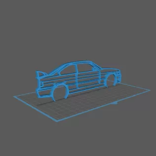 BMW - M3 E36 Wall Art - Model thumbnail 1