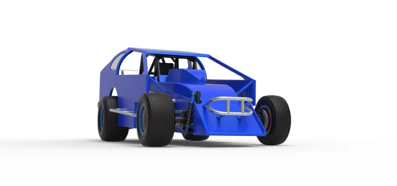 Northeast Dirt Modified stock car Version 2 Scale 1:25 - Model preview 27