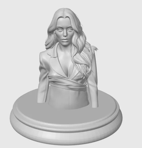 Mila Kunis 3D Bust Print - Model preview 2