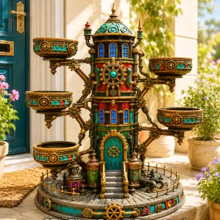 Steampunk Key & Jewelry Organizer STL File for 3D Print