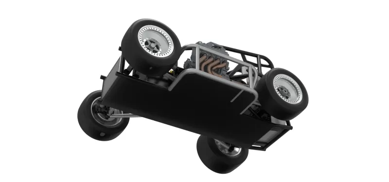Three Quarter Midget Base Scale 1:25 - Model preview 3