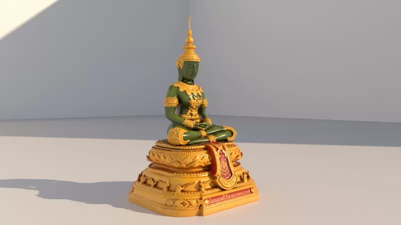 Emerald Thai Buddha - Model preview 2