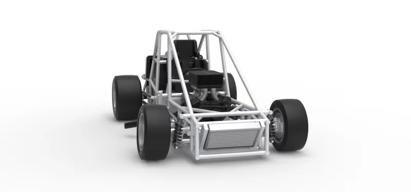 Experimental Pavement Silver Crown Car Base Version 3 Scale 1:25 - Model preview 23