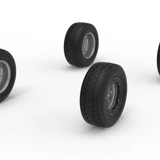 Wheel Set of Mod Lite Race car Version 2 Scale 1:25 - Model thumbnail 2