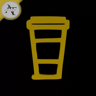 Simple Coffee Cup Symbol - 2D Art