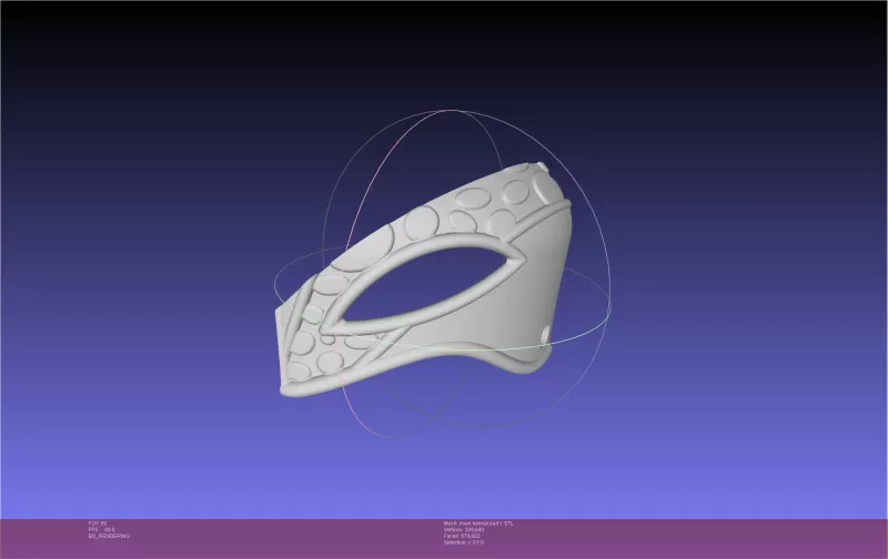 How To Train Your Dragon Astrid Dragon Scale Armor Helmet - Model preview 7