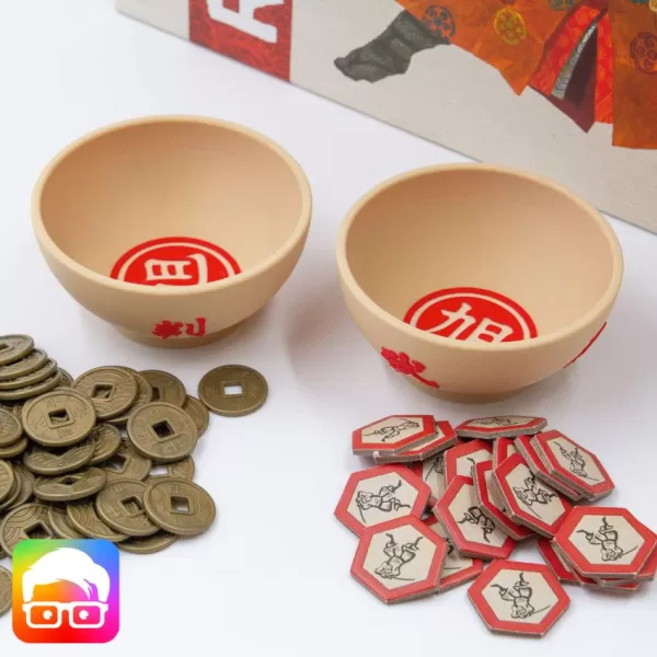 Rising Sun Coin & Ronin bowl set by @ammedia3d (RSN002) - Model preview 3