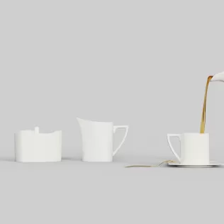 Porcelain Tea Set - Model thumbnail 5