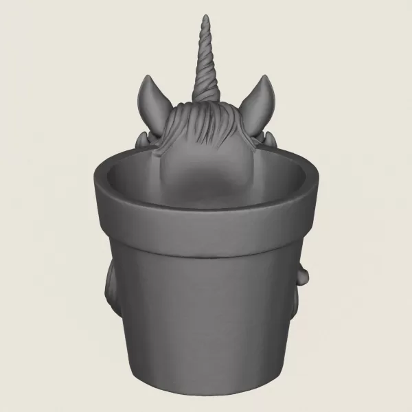 Unicorn Horse Planter - Model preview 6