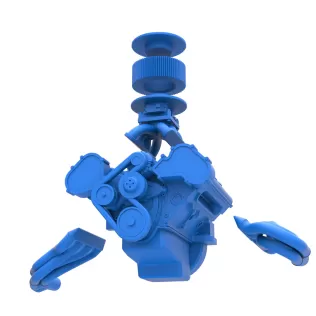 Engine of New Zealand Superstock car Scale 1:25 - Model thumbnail 21