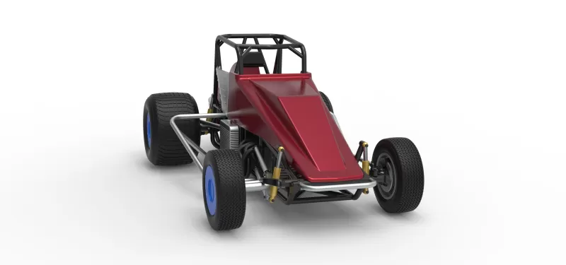 Vintage Dirt Silver Crown Car Scale 1:25 - Model preview 26