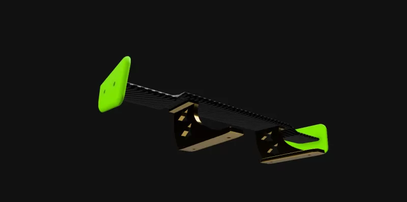 1:10 RC DRIFT CAR SPOILER W-inX - Model preview 4
