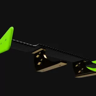 1:10 RC DRIFT CAR SPOILER W-inX - Model thumbnail 4