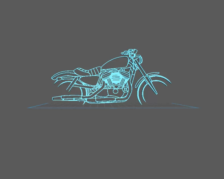 Harley Davidson - Iron 883 Wall Art - Model preview 1