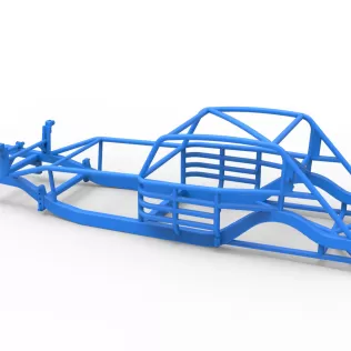 Frame of Vintage Asphalt Modified stock car Scale 1:25 - Model thumbnail 9