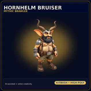 Fantasy Character Collection – Stylized Adventurer Kitbash Pack - Model thumbnail 16