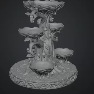 Enchanted Jewelry Tree Display STL File for 3D Print - Model thumbnail 15