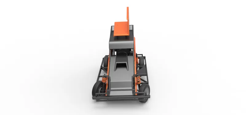 New Zealand Ministock car while turning Version 2 Scale 1 to 25 - Model preview 8