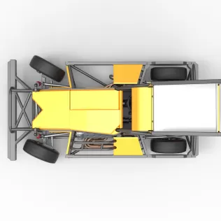 New Zealand Superstock car while turning Version 4 Scale 1:25 - Model thumbnail 11