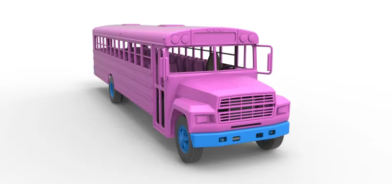School bus for Figure 8 racing Version 2 Scale 1:25 - Model preview 22