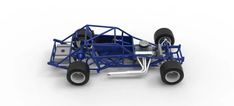 Vintage Asphalt Modified stock car Base V6 Scale 1:25 - Model preview 23