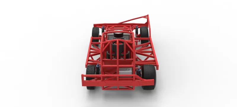 BriSCA Formula 1 Stock Car Base for Dirt Version 2 Scale 1:25 - Model preview 17