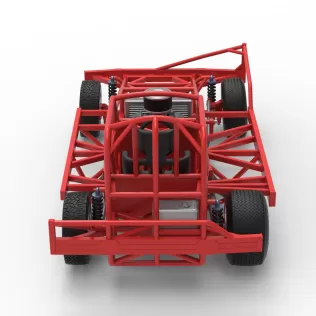 BriSCA Formula 1 Stock Car Base for Dirt Version 2 Scale 1:25 - Model thumbnail 17