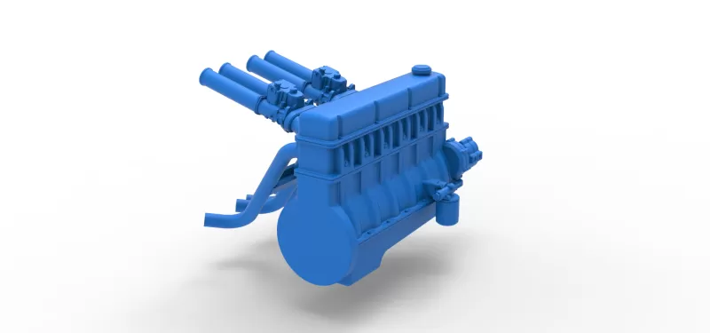 Engine of Vintage dragster Scale 1:25 - Model preview 14