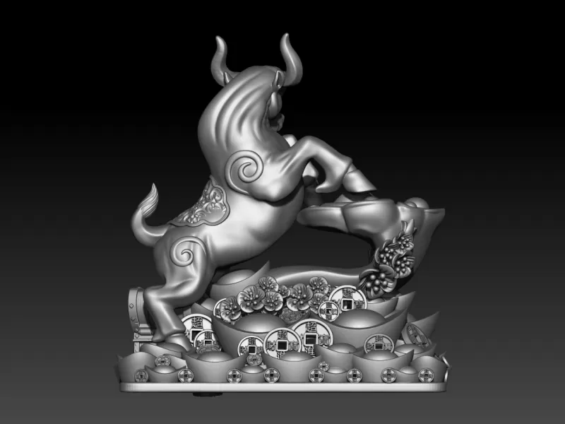 Zodiac Ox buffalo - Model preview 3