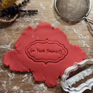 Rude Cookie Cutter; Go F*ck Yourself, for Mean People, Adults - Model thumbnail 1