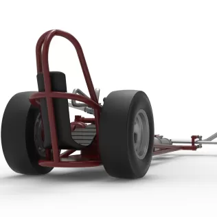 Vintage Front engine dragster Base Version 6 Scale 1:25 - Model thumbnail 19