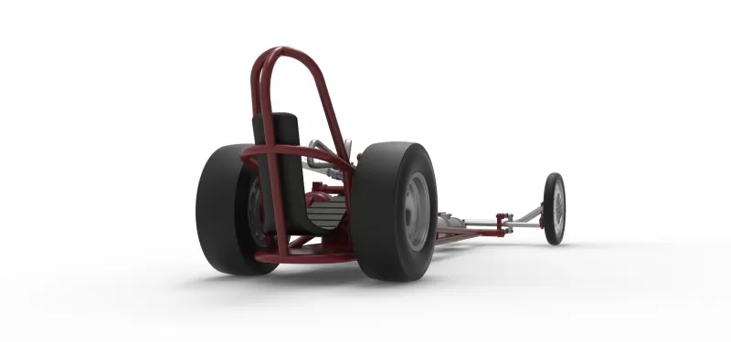 Vintage Front engine dragster Base Version 6 Scale 1:25 - Model preview 19