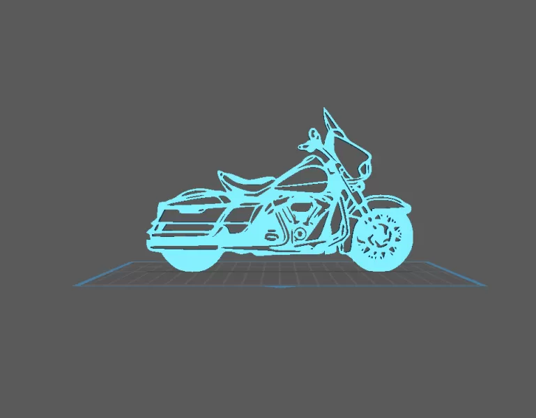 Harley Davidson - Electra Glide Wall Art - Model preview 2