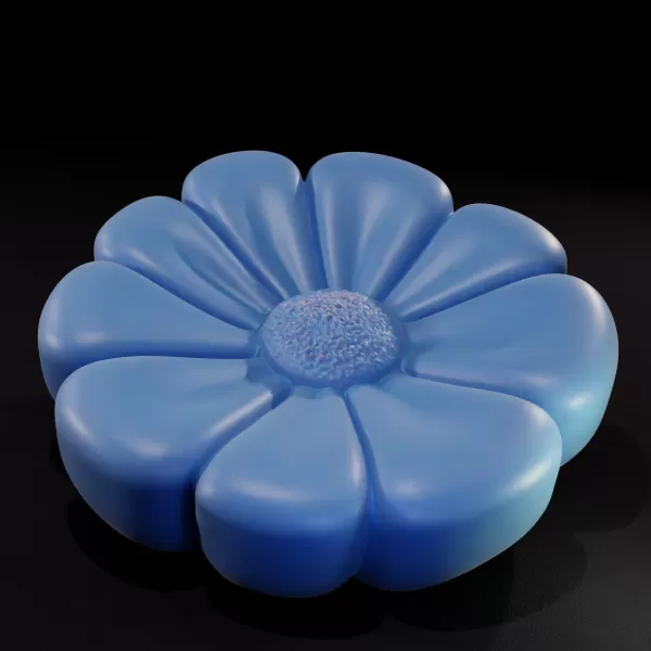 Daisy Floral 3D Printing Model - Model preview 2