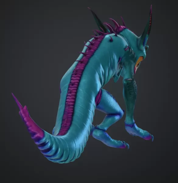 monster mit schwanz - Model preview 3
