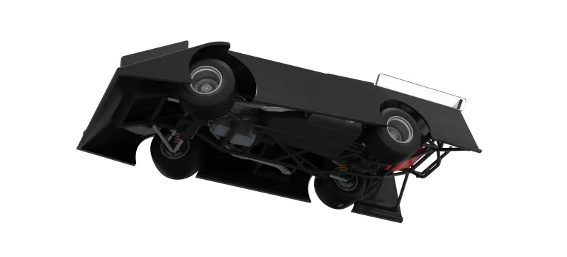 Wedge Dirt Late model while turning Scale 1:25 - Model preview 3