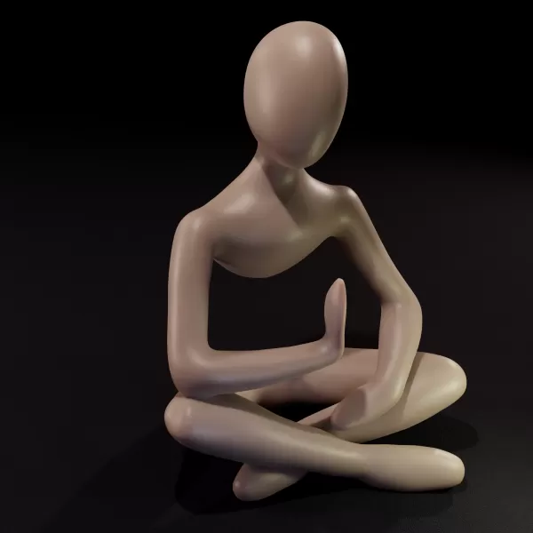 Modern Minimalist Sculpture - Model preview 2