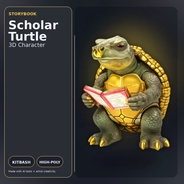 Creature Kitbash Collection – High-Poly Fantasy & Sci-Fi Charact - Model preview 16