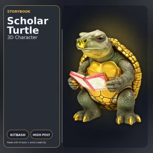 Creature Kitbash Collection – High-Poly Fantasy & Sci-Fi Charact - Model thumbnail 16