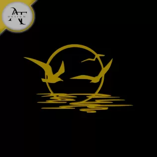 Sunset - Silhouette - 2D Wall Art Decor