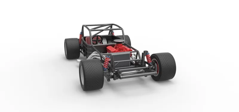 Vintage Asphalt Modified stock car Base V5 Scale 1:25 - Model preview 23