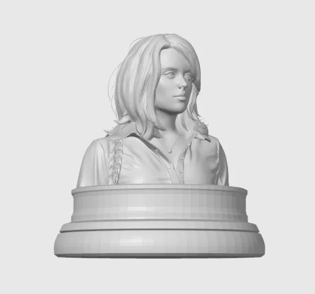 Rachel McAdams 3D Bust - Model preview 10