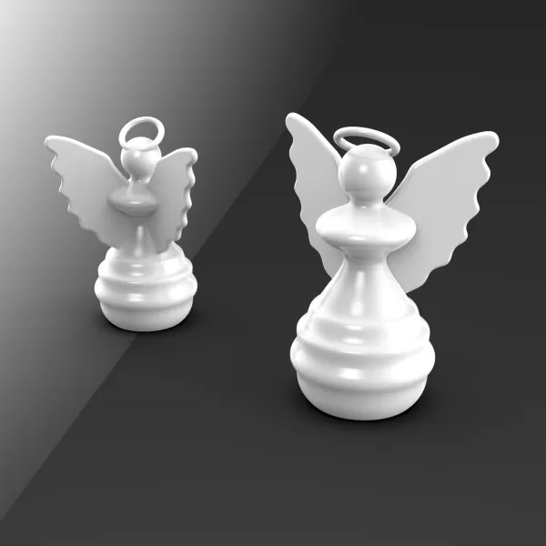 Angel Christmas Ornament, 3D Christmas Decor, Christmas - Model preview 4