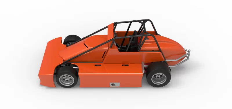 Experimental Pavement Silver Crown Car Scale 1:25 - Model preview 10