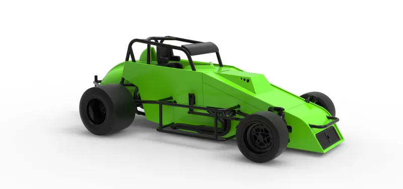 Pavement Silver Crown Car Version 3 Scale 1:25 - Model preview 24